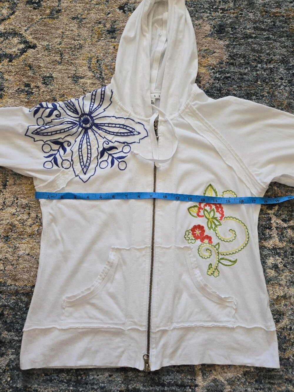 CAbi Embroidered Floral Zip-Up Hoodie - Picture 14 of 16